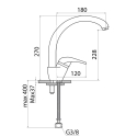 Grifo Fregadero Multi S-Line Monomando SL281 Optima