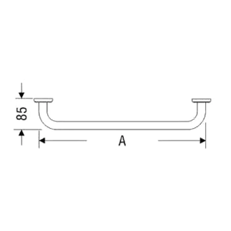 Barra seguridad MAD501NRZ 30,5cm Aqua Queràmic