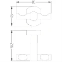 Colgador Doble Cube Way SPI22 Optima