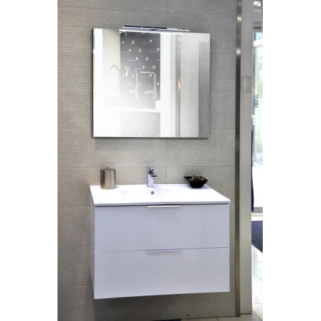 Sonia Mueble de Baño Blanco brillo 80x46 cm 2 cajones con