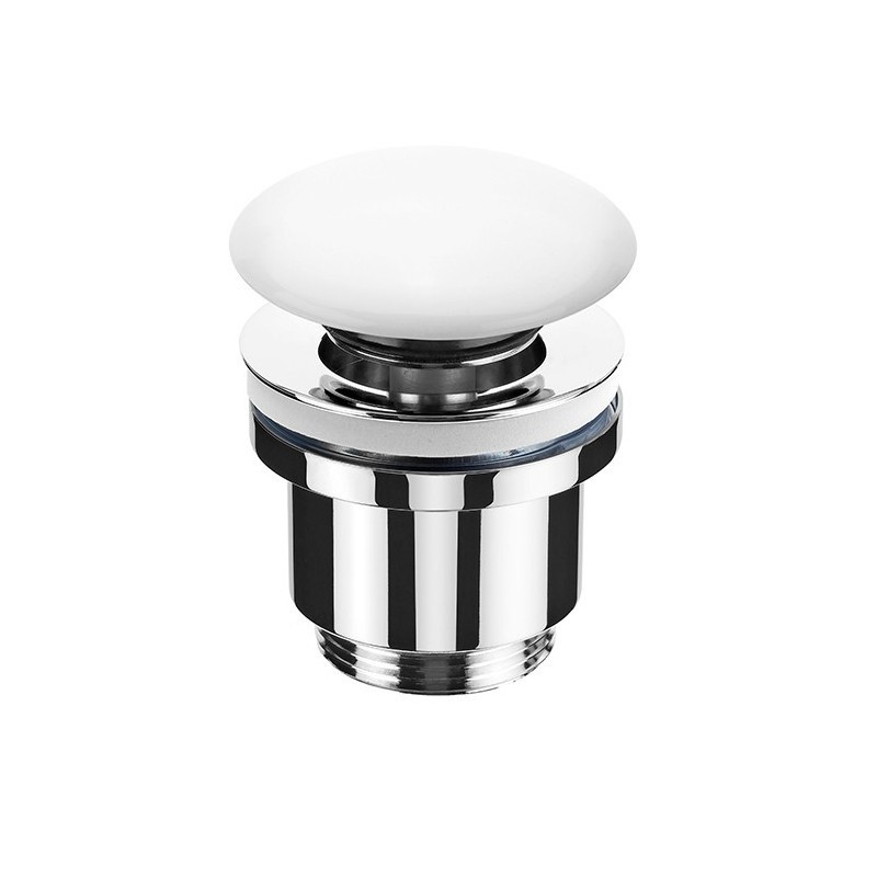 Válvulas lavabo clic-clac con tapón cerámico Blanco Brillo de SDZ BANY
