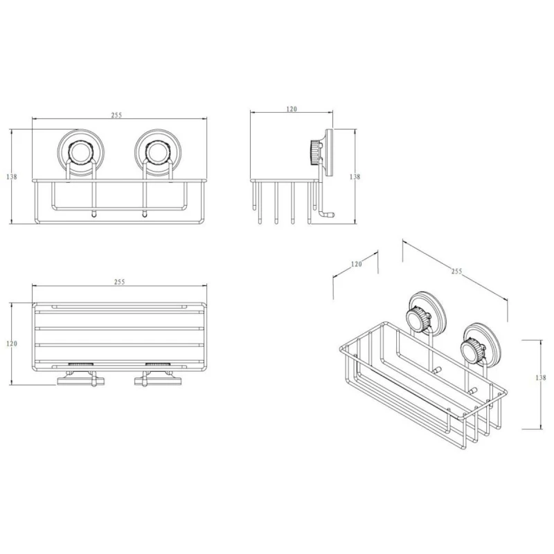 JABONERA ECOLOC CROMO con ventosa ECO24