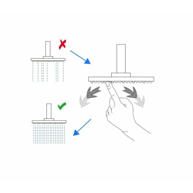 Columna de ducha termostática redonda OPTIMASSTZV con teleducha 3 funciones