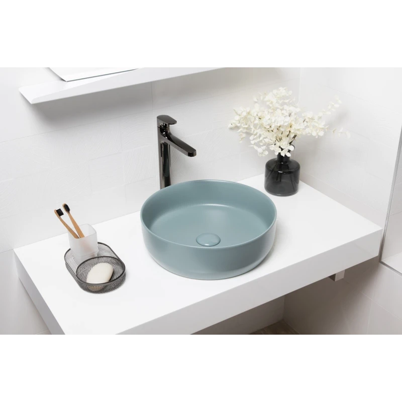 Lavabo Infinito verde mate SATINF3939LGEM Swiss Aqua Technologies