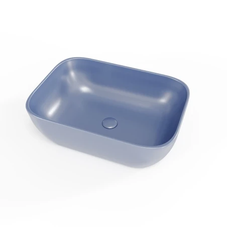 Lavabo encimera rectangular azul mate Infinitio SATINF4532DBLM de Swiss Aqua Technologies