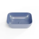 Lavabo encimera rectangular azul mate Infinitio SATINF4532DBLM de Swiss Aqua Technologies