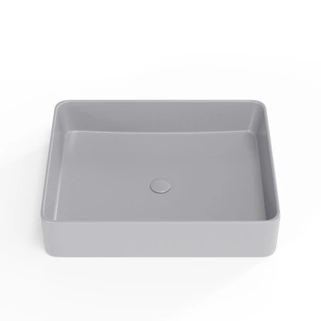 Lavabo Cuadrado encimera Gris Mate 50x40 Infinitio SATINF5040LGRM de Swiss Aqua Technologies