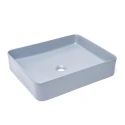 Lavabo Cuadrado encimera Azul Mate 50x40 Infinitio SATINF5040DBLM de Swiss Aqua Technologies