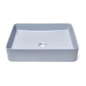 Lavabo Cuadrado encimera Azul Mate 50x40 Infinitio SATINF5040DBLM de Swiss Aqua Technologies