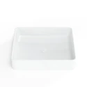 Lavabo Cuadrado encimera Blanco Brillo 50x40 Infinitio SATINF5040 de Swiss Aqua Technologies