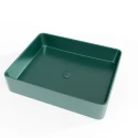 Lavabo encimera Verde mate 50X40 Infinitio SATINF5040DGEM de Swiss Aqua Technologies