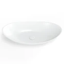 Lavabo Ovalado encimera Blanco Brillo 60x40 Infinitio SATINF6040 de Swiss Aqua Technologies