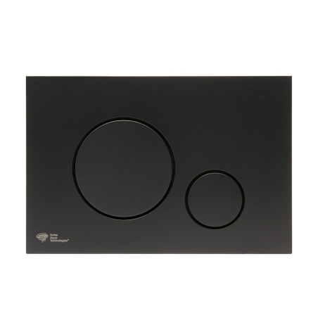 Pulsador WC cisterna empotrada SATAT68 negro mate de Swiss Aqua Technologies