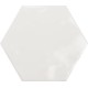 Angle White Hexagonal 15x17,3 Brillant