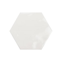 Angle White Hexagonal 15x17,3 Brillant