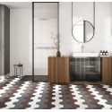 Angle White Hexagonal 15x17,3 Porcelánico Mate ADZ