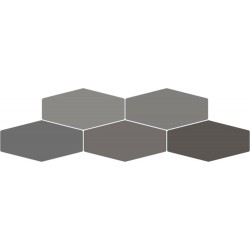 REGATTA HEX DARK GREY GLOSS 10X20 Brillo