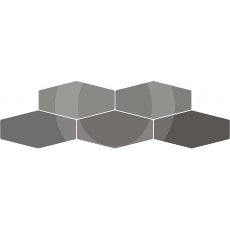 REGATTA HEX DARK GREY GLOSS 10X20 Brillo