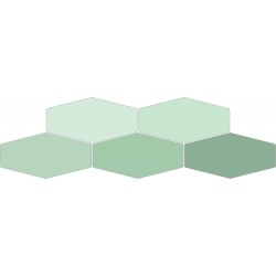 REGATTA HEX GREEN GLOSS 10X20 Brillo