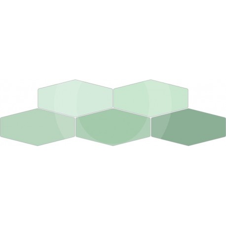 REGATTA HEX GREEN GLOSS 10X20 Brillo