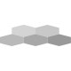 REGATTA HEX LIGHT GREY GLOSS 10X20 Brillo