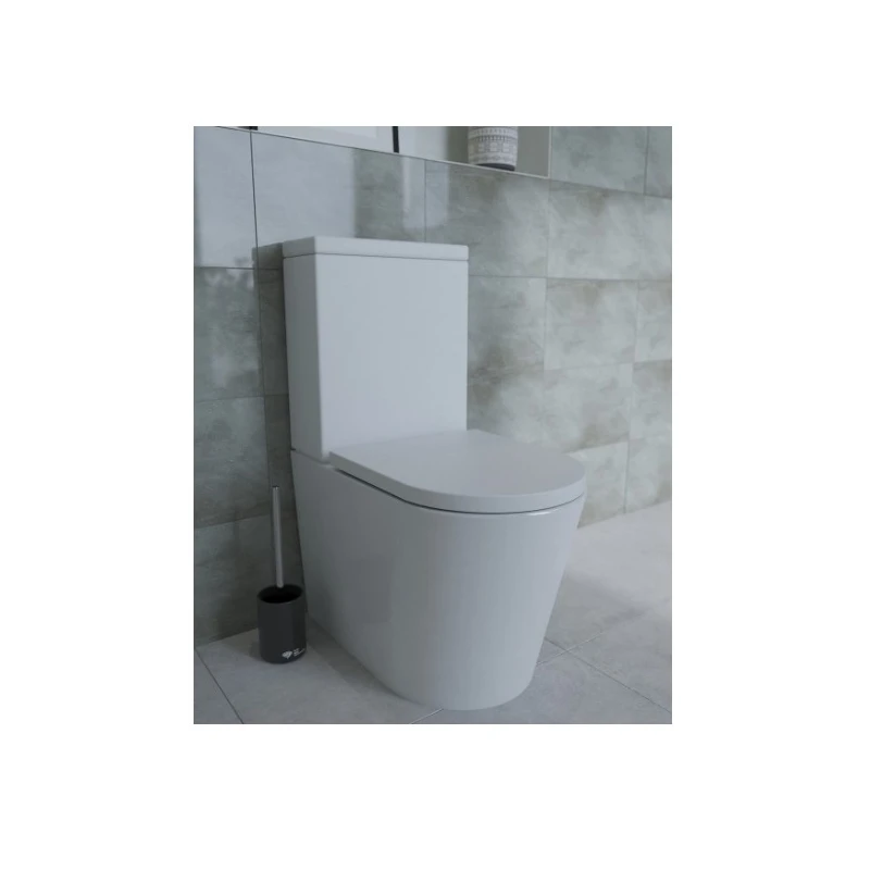 WC SWI BREVIS Compacto RIM-EX 59 cm Blanco Brillo SATBRE031RREXVPSN