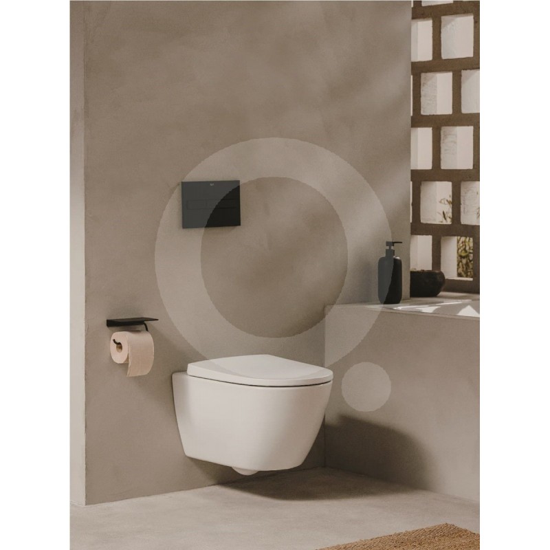 Pack bâti-support encastré BREVIS et bouton poussoir blanc avec Rim-ex WC  suspendu blanc - Queramic France