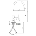 Grifo de Fregadero SAT PROJECT SATBSPRO280