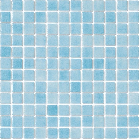 Niebla Azul Celeste Antideslizante 31,6x31,6 Mosaico Cristal