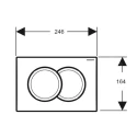 Bastidor GEBERIT Duofix pack cisterna empotrada y pulsador DELTA 01 blanco br con inodoro suspendido Rim-ex Croma bl br AQUA