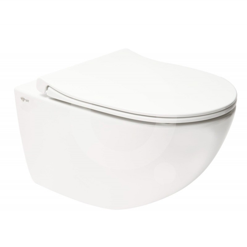 GEBERIT Duofix pack bâti-support encastrè et bouton poussoir DELTA 01 blanc  avec Rim-ex Infinitio WC suspendu blanc bri SAT - Queramic France
