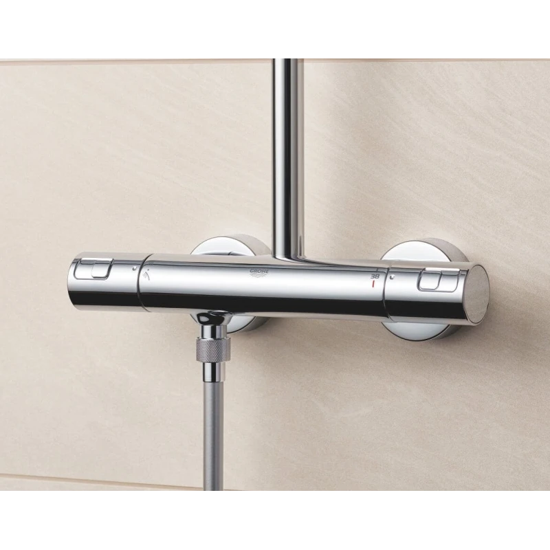 Sistema Ducha de Pared Grohe Vitalio Start System 250 c/ Grifo Termostático Cromado 26816000