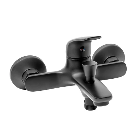 Grifo Monomando de Bañera-Ducha S-Line Pro Negro Mate BSLPRO222C de Optima