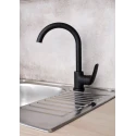 Grifo Monomando de Lavabo Con Brazo Giratorio S-Line Pro Negro Mate BSLPRO280C de Optima