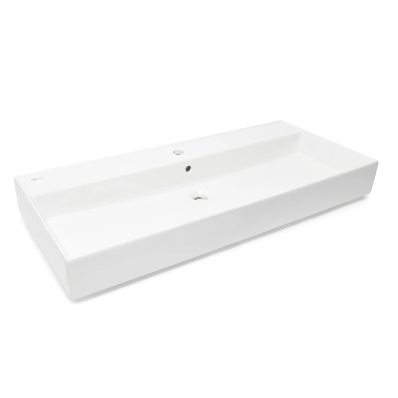 Lavabo SAT INFINITIO 100.4X46.5 CM con orificio para grifo SATINF10046