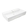 Lavabo INFINITIO BLANCO BRILLO 80,5X46,5 CM con orificio para grifo SATINF8046