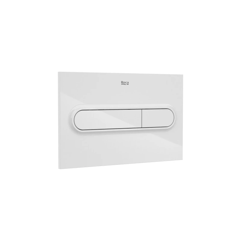 BASTIDOR ROCA DUPLO ONE PACK CISTERNA EMPOTRADA Y PULSADOR PL1 BLANCO BRILLO CON INODORO SUSPENDIDO RIM-EX BREVIS BLANCO 48 CM