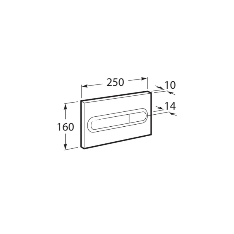 BASTIDOR ROCA DUPLO ONE PACK CISTERNA EMPOTRADA Y PULSADOR PL1 BLANCO BRILLO CON INODORO SUSPENDIDO RIM-EX BREVIS BLANCO MAT 48