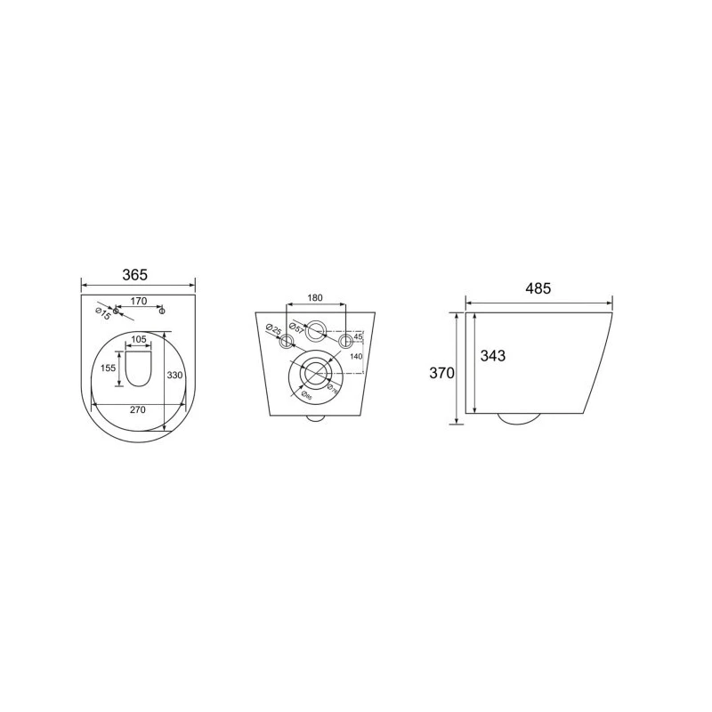 BASTIDOR ROCA DUPLO ONE PACK CISTERNA EMPOTRADA Y PULSADOR PL1 BLANCO BRILLO CON INODORO SUSPENDIDO RIM-EX BREVIS BLANCO MAT 48