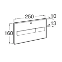 BASTIDOR ROCA DUPLO ONE PACK CISTERNA EMPOTRADA Y PULSADOR PL7 NEGRO MAT CON INODORO SUSPENDIDO Rim-ex Alfa Glacera blanco