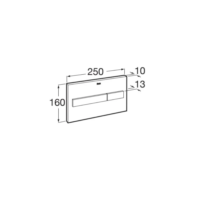 BASTIDOR ROCA DUPLO ONE PACK CISTERNA EMPOTRADA Y PULSADOR PL7 NEGRO MAT CON INODORO SUSPENDIDO Rim-ex Alfa Glacera blanco