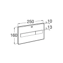 BASTIDOR ROCA DUPLO ONE PACK CISTERNA EMPOTRADA Y PULSADOR PL7 NEGRO MATE CON INODORO SUSPENDIDO RIM-EX BREVIS BLANCO 48 CM