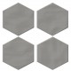 ONE BY ONE MINI HEX GREY 11.80X10.20 DE CERAMICAS RIBESALBES