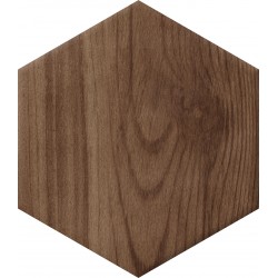 ONE BY ONE MINI HEX DARK OAK 11.80X10.20 DE CERAMICAS RIBESALBES