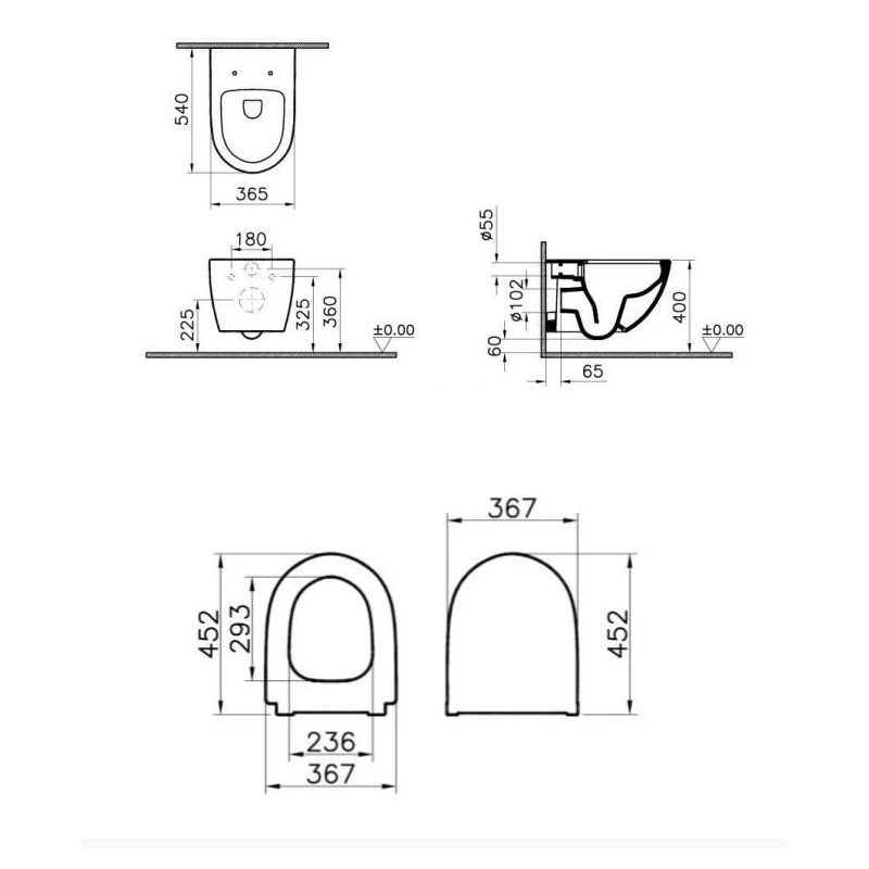 BASTIDOR GROHE PACK CISTERNA EMPOTRADA Y PULSADOR EVEN NEGRO MAT CON INODORO SUSP INFINITIO NEGRO MATE Rim-Ex DE SAT 54cm de SAT