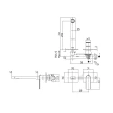 Grifo de lavabo empotrado SAT B-Way SATBSBW101