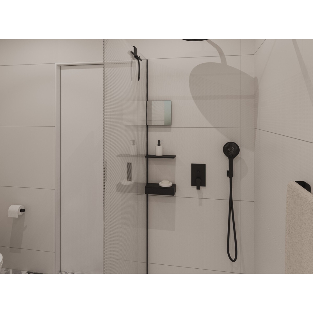 Grifo ducha empotrado Tenerife negro mate