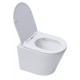 CADRE ROCA DUPLO ONE PACK BÂTI-SUPPORT ET PLAQUE DE COMMANDE PL7 BLANC MATE AVEC WC SUSPENDU RIM-EX INFINITIO BLANC MATE 48CM