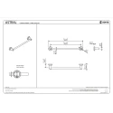 Toallero 40 cm. ASTRAL CROMO Sonia