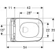 BASTIDOR ROCA DUPLO ONE PACK CISTERNA EMPOTRADA Y PULSADOR PL1 CROMO BRILLO CON INODORO SUSPENDIDO SMYLE SQUARE DE GEBERIT